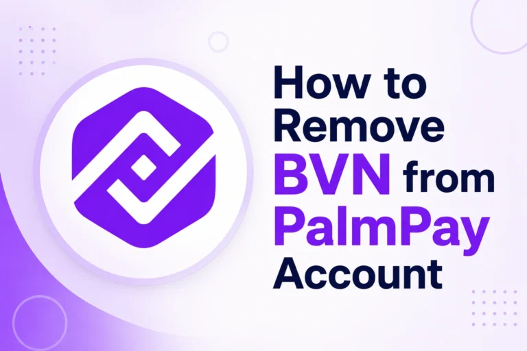 How to Remove BVN from PalmPay Account