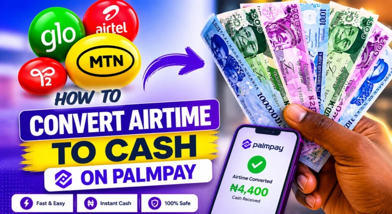 How to Convert Airtime to Cash on Palmpay