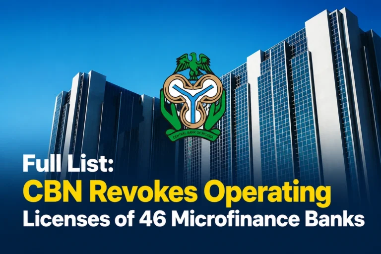 Full List: CBN Revokes Operating Licenses of 46 Microfinance Banks